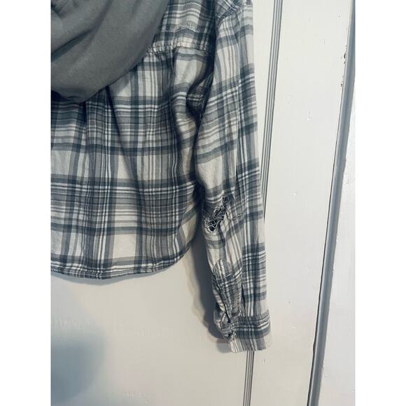 American Eagle crop flannel - Picture 4 of 8